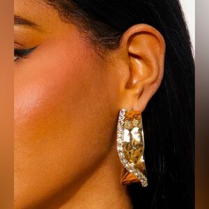 All Glammed Up Hoop Earrings NEW 🏷️